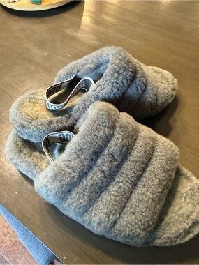 Ugg Cozy Women's Faux-Shearling Slide Slippers — Gray